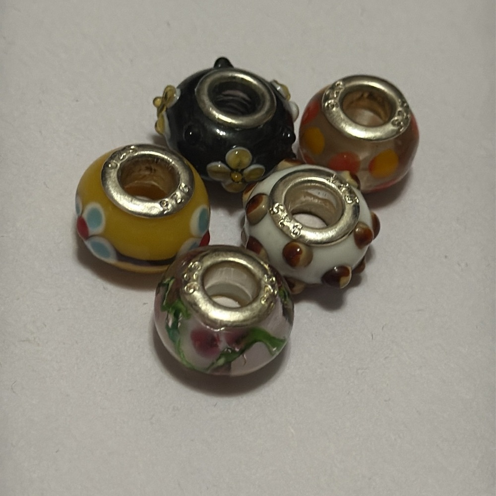 Sterling silver 925 beautiful Charm beads preowned Charms - Picture 6 of 13